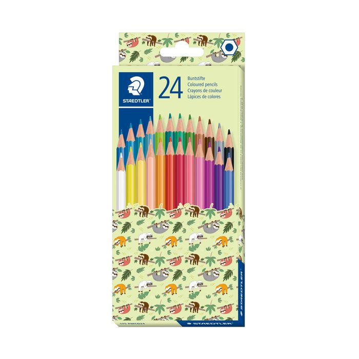 STAEDTLER Pattern - 24 Crayons de couleur - couleurs assorties Pas Cher