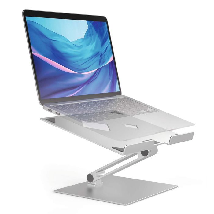 Laptop Stand rise - Support universel pour pc portable jusqu'à 17 (  jusqu'à 5kg) - argent Pas Cher | Bureau Vallée
