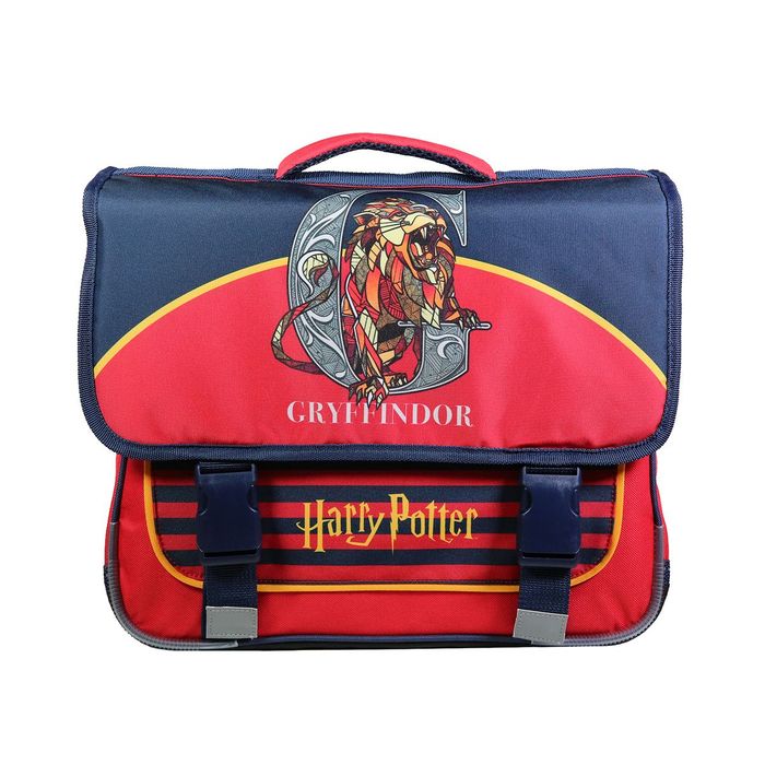 Cartable Harry Potter 38 cm - 2 compartiments - rouge - Bagtrotter Pas Cher