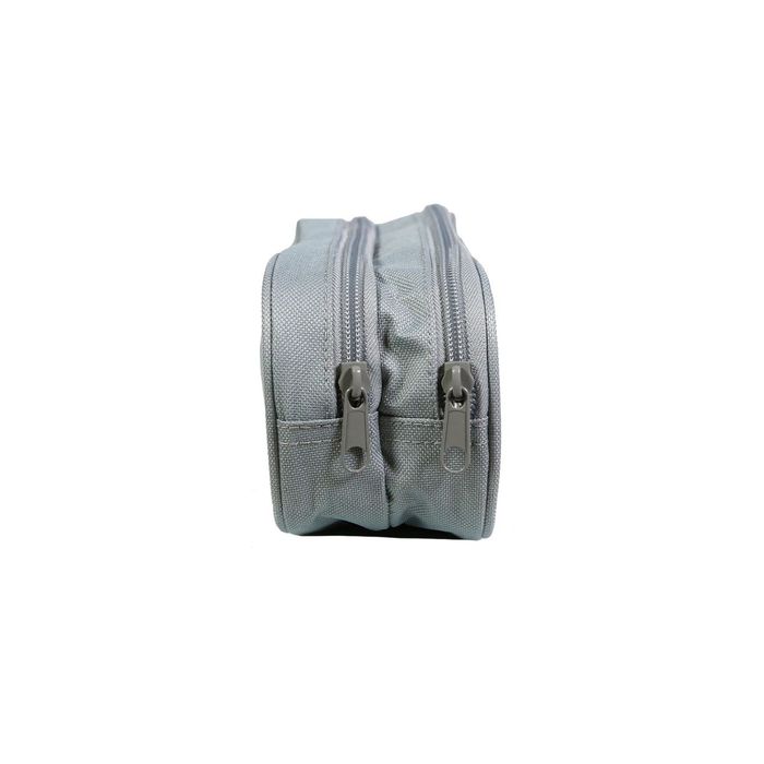 Bagtrotter Trousse Scolaire 2 Compartiments Poivre Blanc Cœur Arc-en-Ciel Bleu Marine