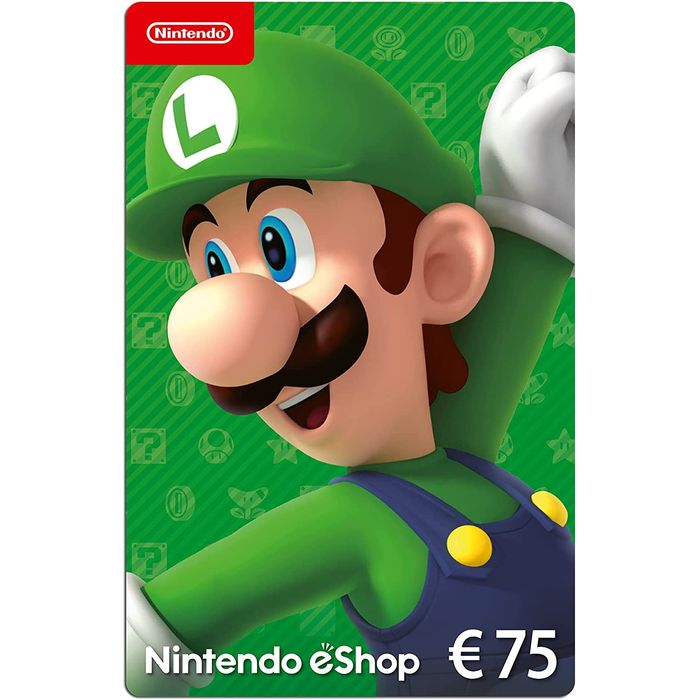 Carte Nintendo eShop 75€ - Code de téléchargement Switch Pas Cher