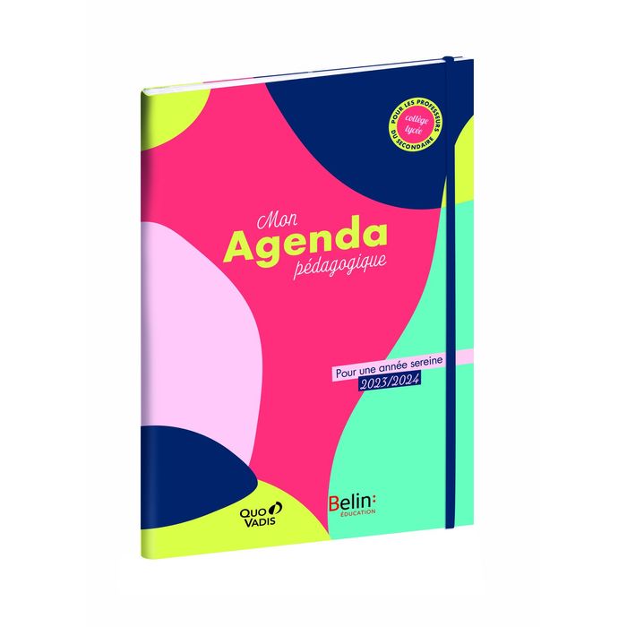 Agenda Mon Agenda Pédagogique - 1 semaine sur 2 pages - 21 x 29,7 cm -  multicolore - Quo Vadis Pas Cher