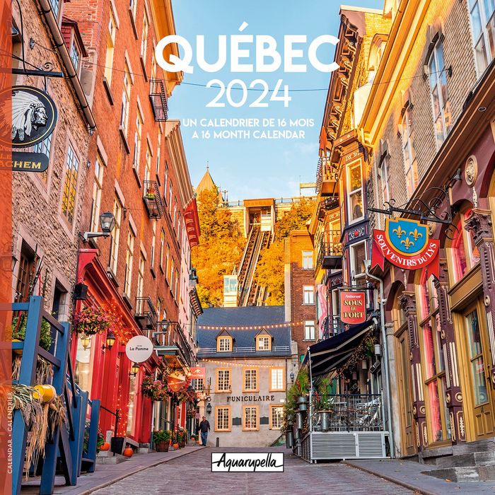 Agenda mensuel 2024 - Agenda papier- Produit québécois