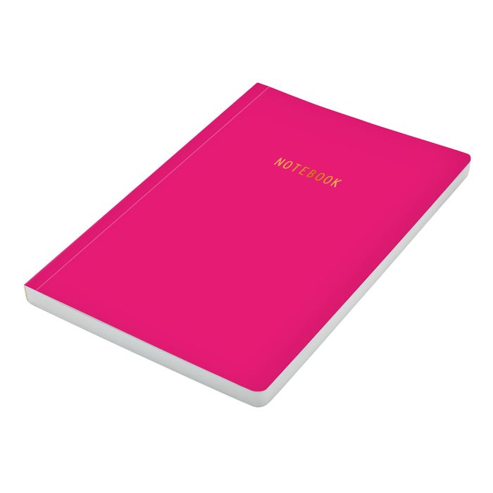 Carnet A5 Ligné Color Pop - 128 Pages, Couverture Rigide Soft Touch Avec Élastique - 21.4x15.5cm