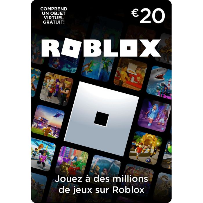 Acheter carte Roblox 20 € en ligne – Livraison immédiate