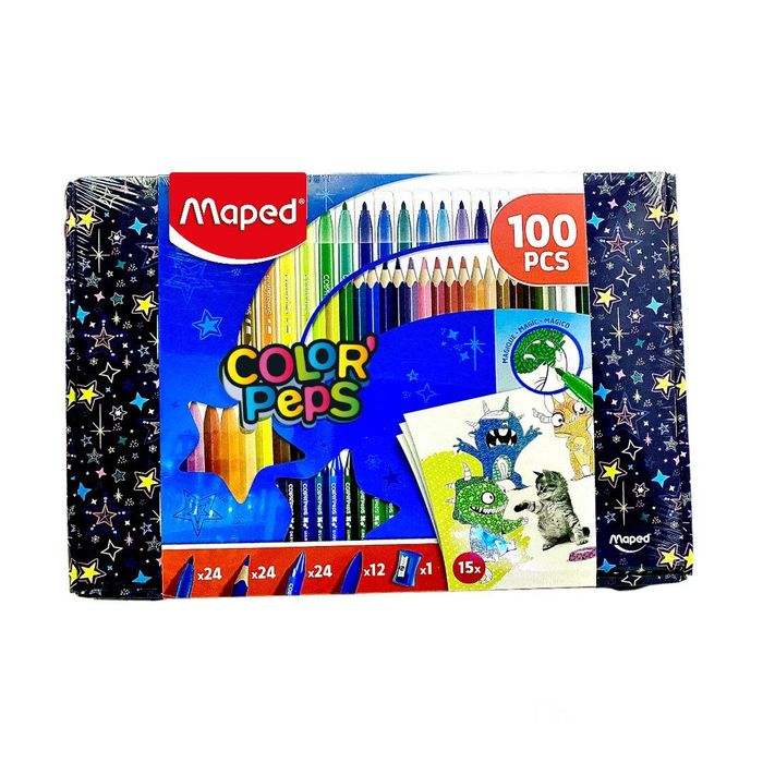 Kit de coloriage Maped - Color'Peps - 150 pièces - Plastique