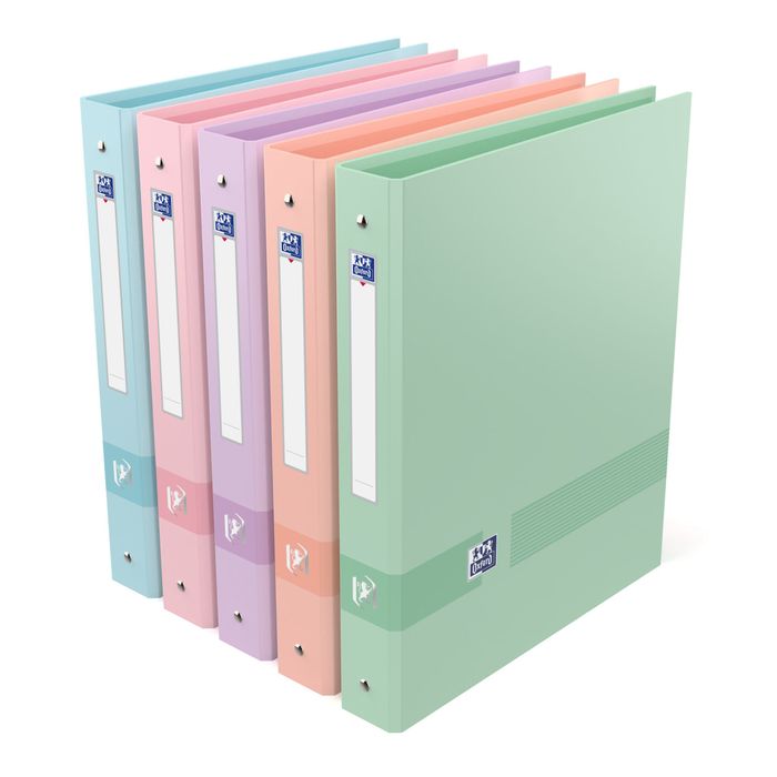 Classeur 4 Anneaux 40 Mm Cuir Doublé Format Feuillet - Carton Recouvert Papier Plastifié, Anneaux Mixtes