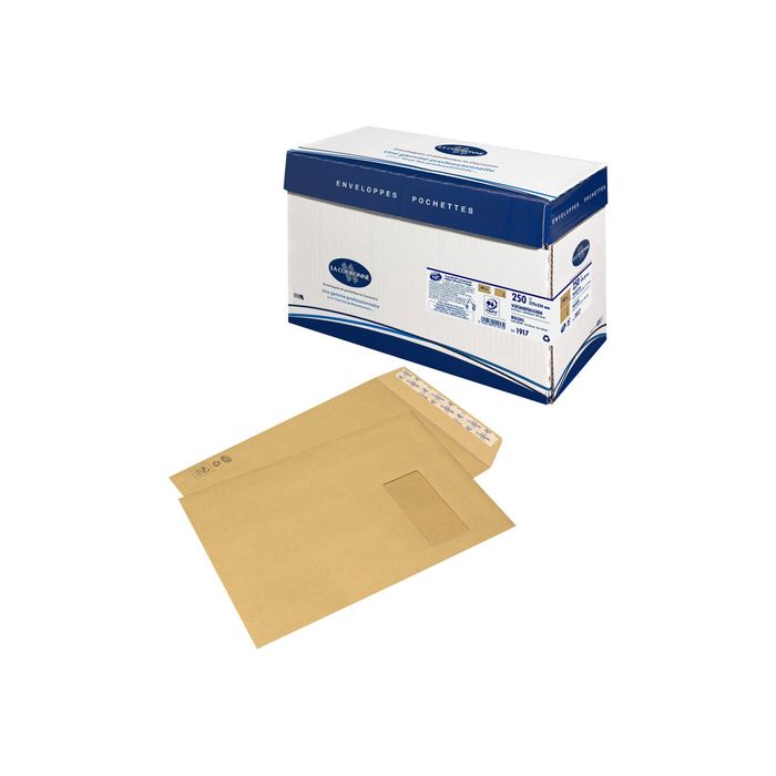 Enveloppes Kraft Prenium – 229x324 – Sans impression