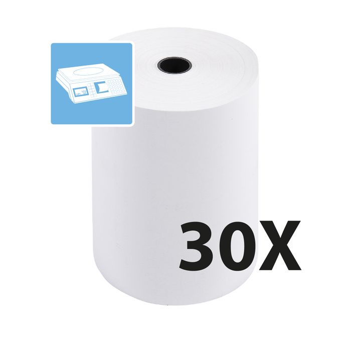 lot de 100 - Bobine Papier Thermique, 80 x 80 x 12 mm , Lot de 100 rouleaux