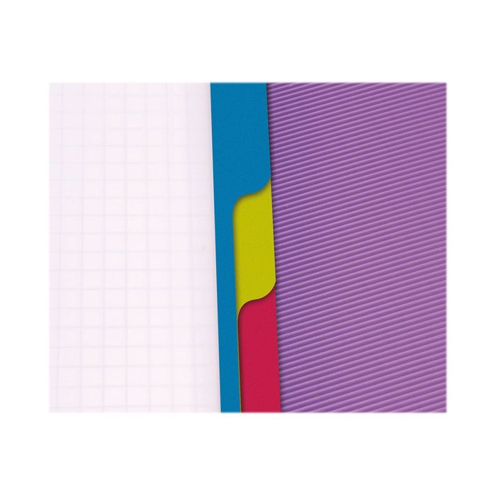 Clairefontaine Linicolor Evolutiv'Book - Cahier à spirale - A4 (21x29,7 cm)  - 240 pages - petits carreaux (5x5 mm) avec marge Pas Cher