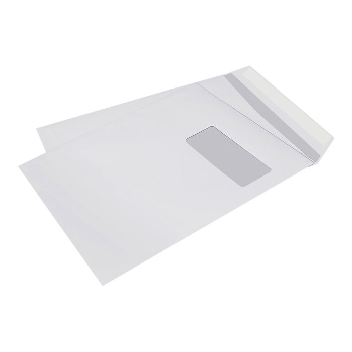 123encre enveloppe pochette 229 x 324 mm - C4 patte gommée (25 pièces) -  blanc