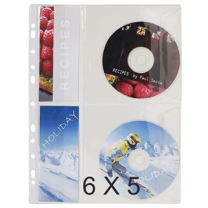 Pochettes adhésives avec rabat repositonnable pour CD-DVD transparente