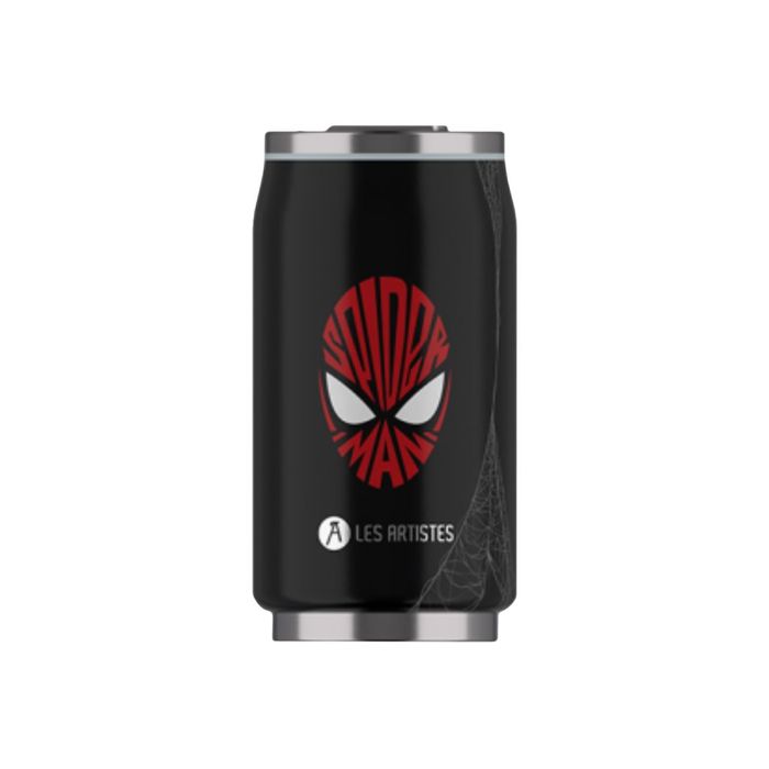 Gourde Spider-Man en acier inoxydable avec paille intégrée