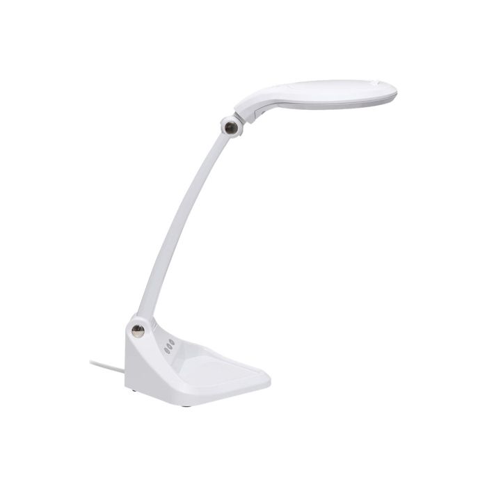 Lampe loupe MAUL Viso LED avec pince blanc sur