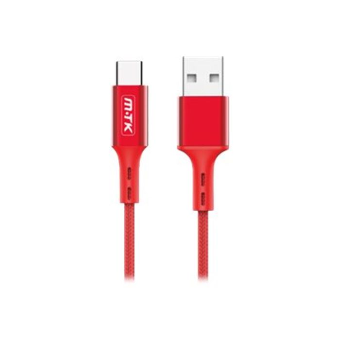Câble tressé Rouge USB-C