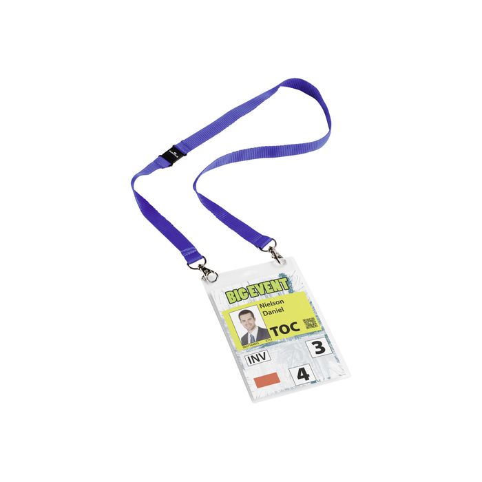 Travail Nom Porte-Cartes Affaires Carte Id Badge Avec Cordon Support Sacs  Étui .