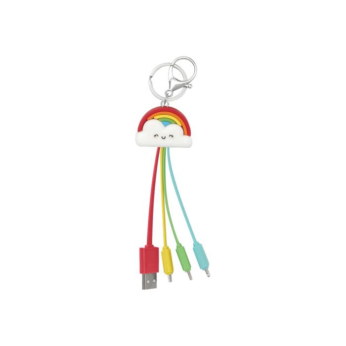 Legami - Câble de recharge multiples - motif arc-en-ciel Pas Cher