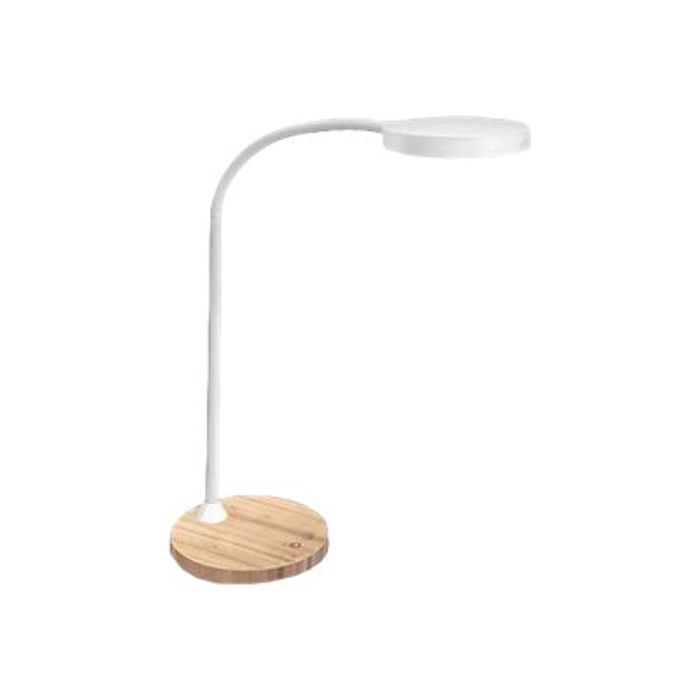 CEP - lampe de bureau Flex - blanc et bois Pas Cher