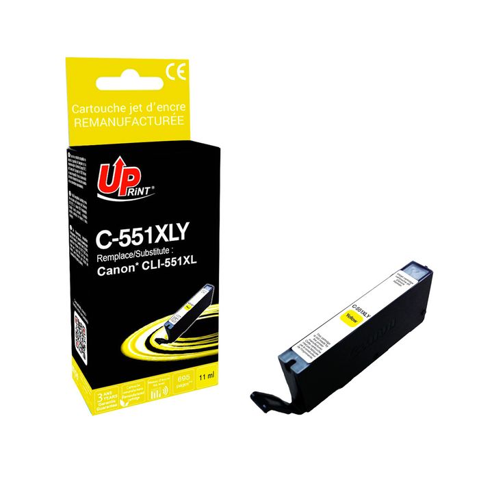Lot De 2 Cartouches D'encre Cyan Compatible Canon PIXMA - 12ml, Référence C-551C-2 - Neuf