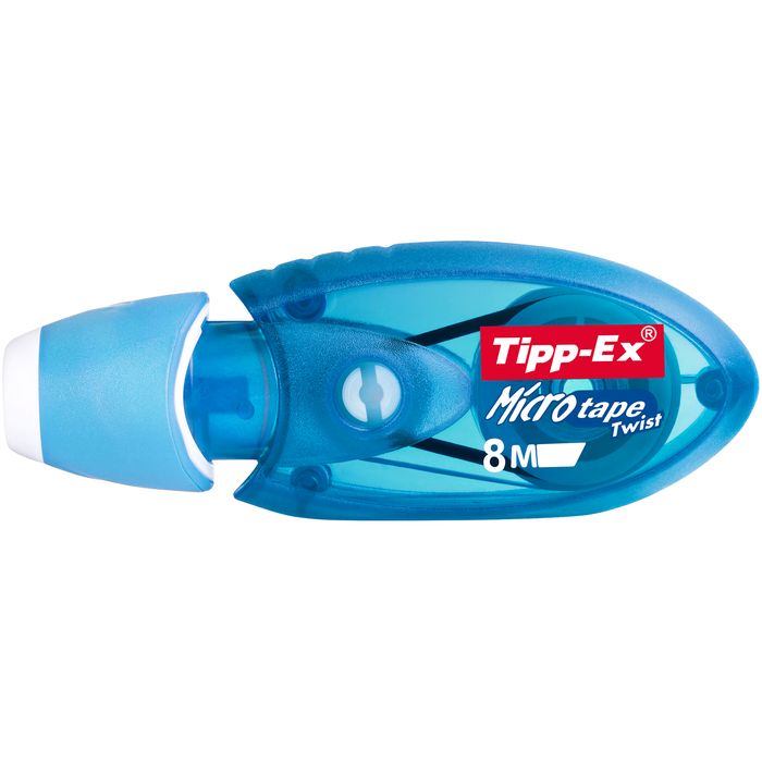 Tipp-Ex Microtape Twist Korrekturroller - 8m Korrekturband, 5mm Breite, Himmelblau