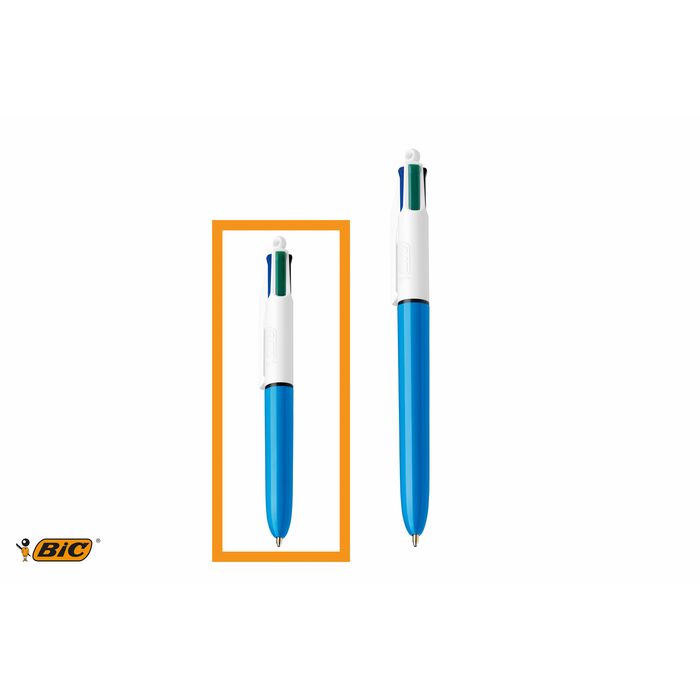 995958:Bic 4 Colours Mini, stylo bille, 0,32 mm, 4 couleurs d
