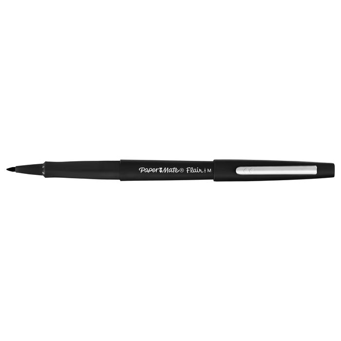 Paper Mate Flair Lot De 6 Feutres Pointe Moyenne Rouge - Encre Résistante Aux Taches