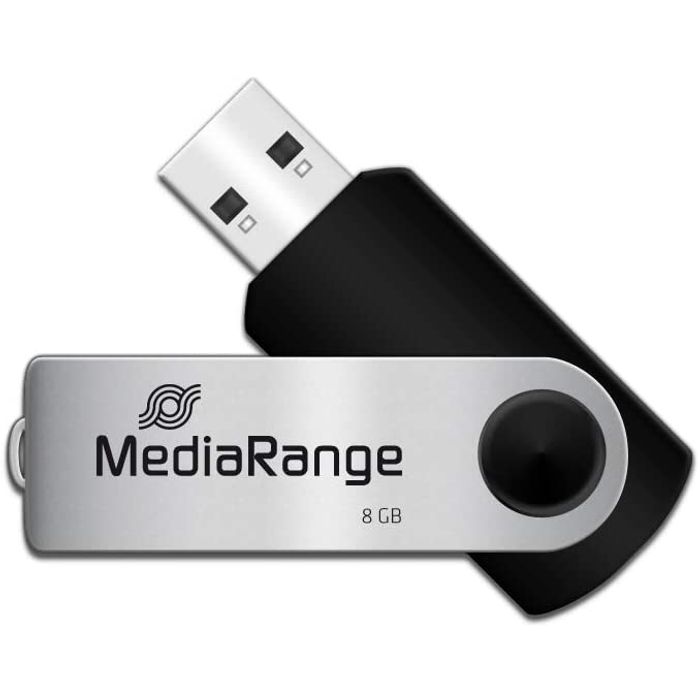 MediaRange USB Flash-Drive - clé USB 8 Go - USB 2.0 Pas Cher | Bureau Vallée