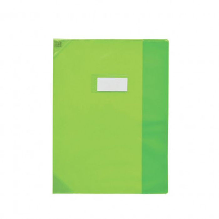 Protège-cahier format A4 21x29,7 avec porte étiquette - rose