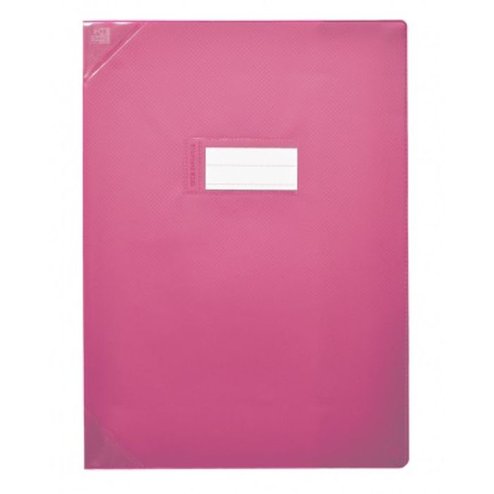 Oxford Strong Line - Protège cahier sans rabat - 17 x 22 cm - rose
