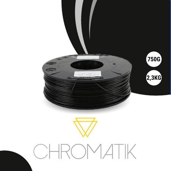 Dagoma Chromatik - filament 3D PLA - noir - Ø 1,75 mm - 750g Pas