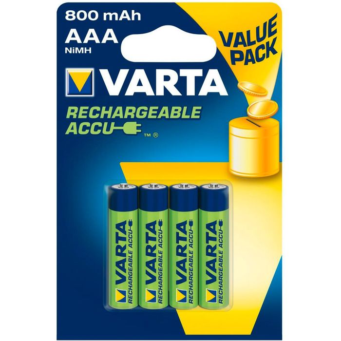 Varta Batterie Rechargeable AAA LR03 800mAh 4 Unités Vert