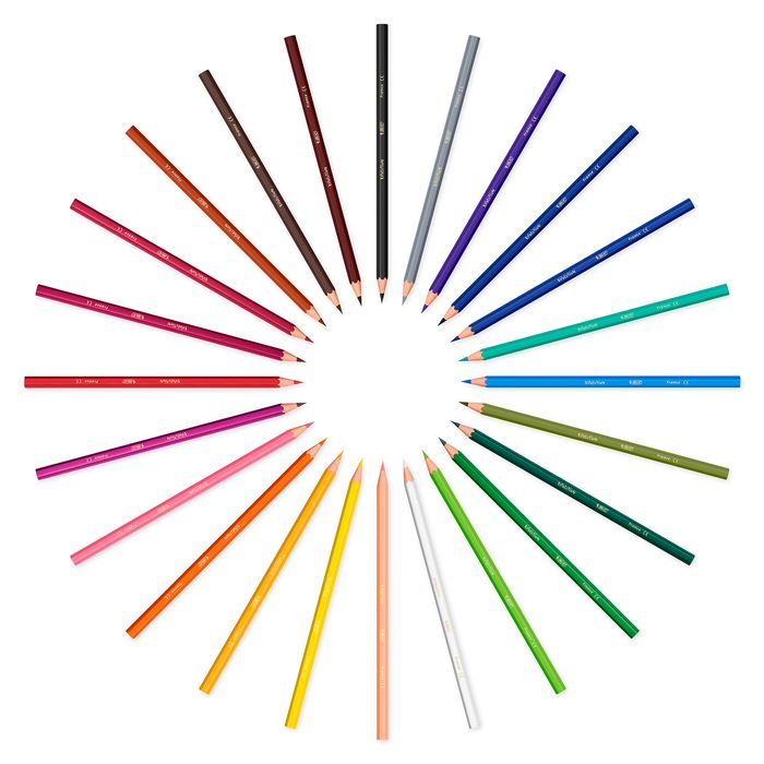 BIC Kids Evolution Ecolutions - 24 Crayons de couleur Pas Cher | Bureau  Vallée