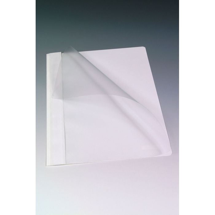 Farde à devis A4 - couverture transparente en PP - blanc Pas Cher | Bureau  Vallée