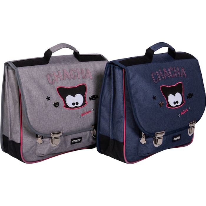 Chacha Cartable Miaou 38 cm 2 compartiments Kid Abord