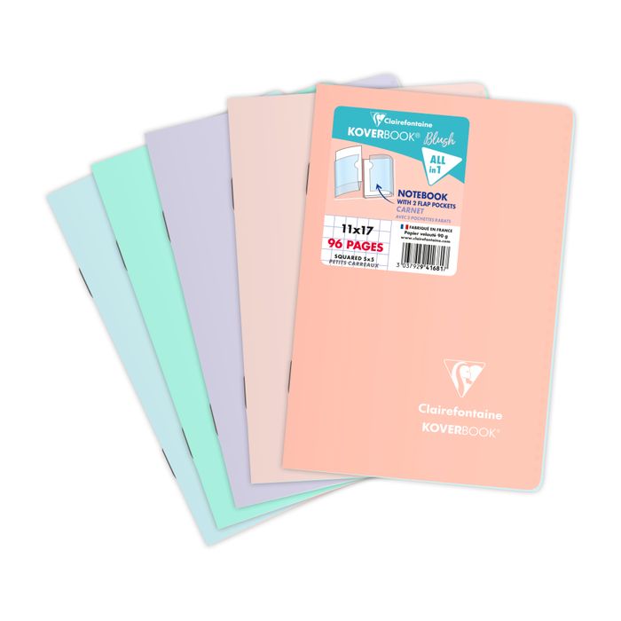 Cahier spirale clairefontaine koverbook blush a4 21 x 29 7 cm
