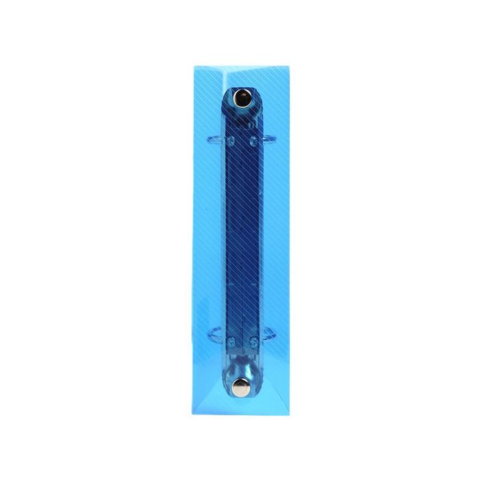 Viquel - Classeur à fiches Bristol 14,8x21cm souple et résistant - 2  anneaux - Format A5 (25x16,5cm) - Bleu translucide : : Fournitures  de bureau