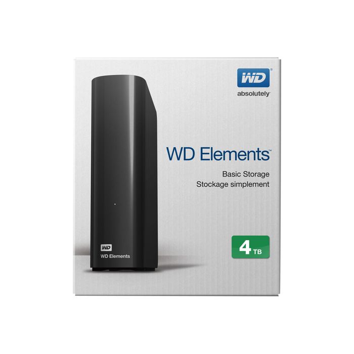 Disque dur externe Wd Elements 3,5" 4To - WDBWLG0040HBK-EESN