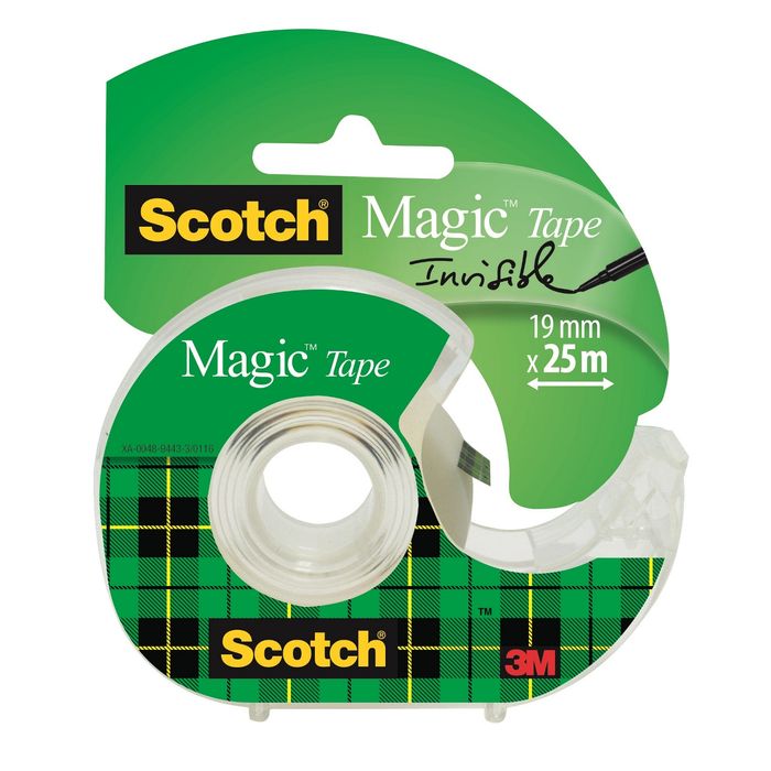 Scotch Magic - Ruban adhésif - 19 mm x 25 m - invisible Pas Cher