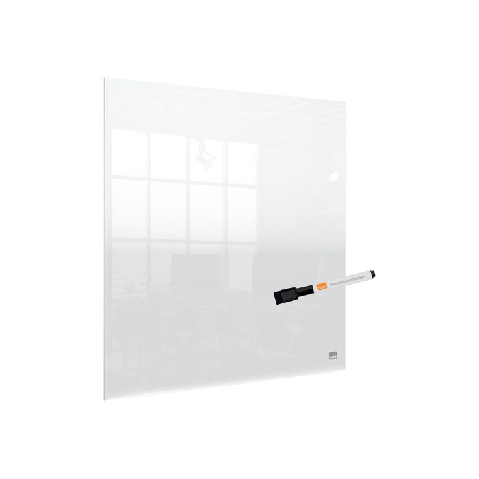 Nobo - Mini tableau blanc de bureau ou mural - 45 x 45 cm - effaçable à sec  - acrylique transparent Pas Cher