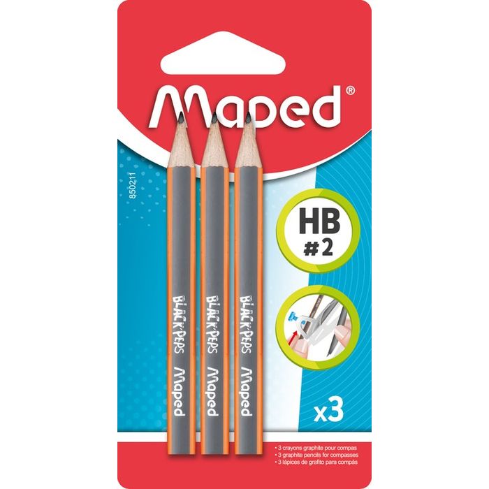 Crayon Graphite MAPED Black Peps HB=2