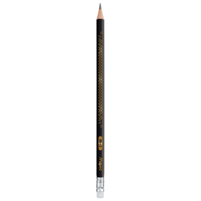 Crayon à papier avec embout gomme - Black'Peps - Mine 2B - Maped -  Librairie de France