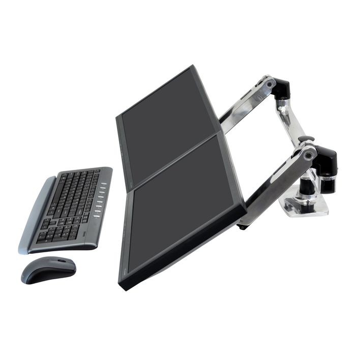 Bras ergonomique Ergotron LX fixation bureau pour écran LCD