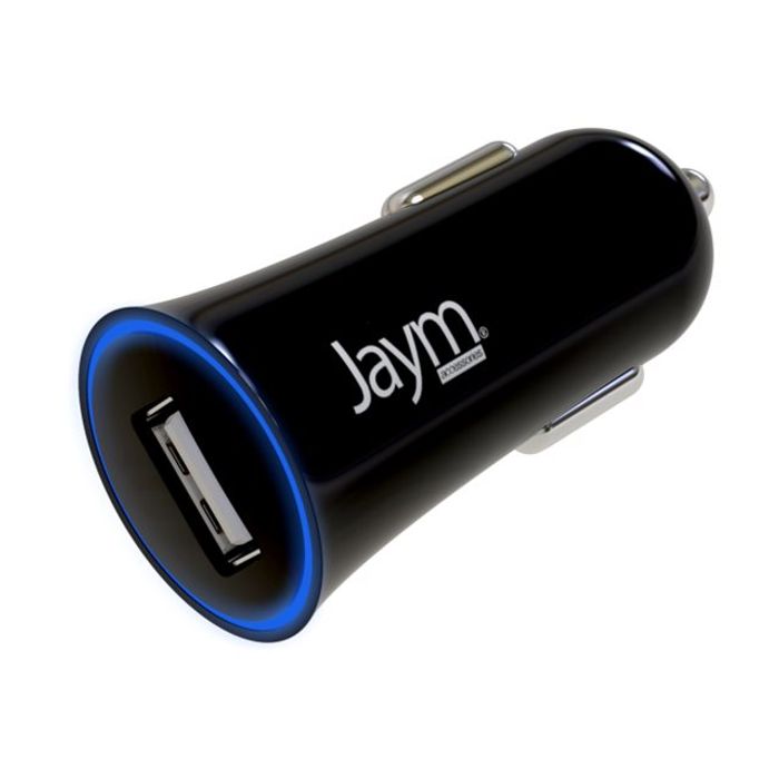 JAYM - Chargeur allume cigare pour voiture - 1 USB - noir Pas Cher