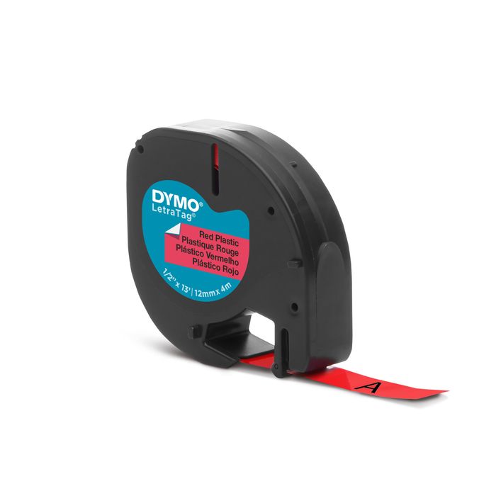 Dymo D1 - Ruban d'étiquettes auto-adhésives - 1 rouleau (12 mm x 7 m) -  fond transparent écriture noire Pas Cher