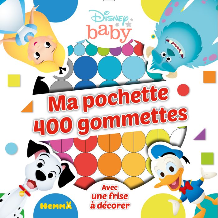 Disney baby - Ma pochette 400 gommettes - Donald-101Dalmatiens Pas Cher