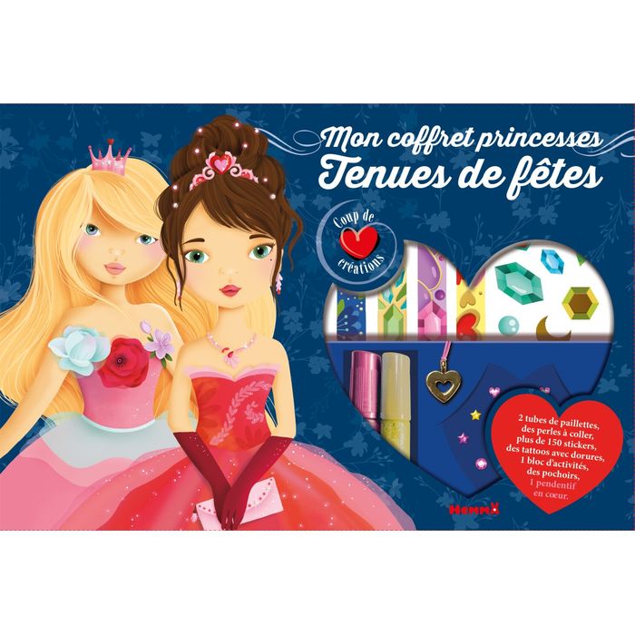 Papeterie : Mon carnet cœur à colorier Petites filles du monde