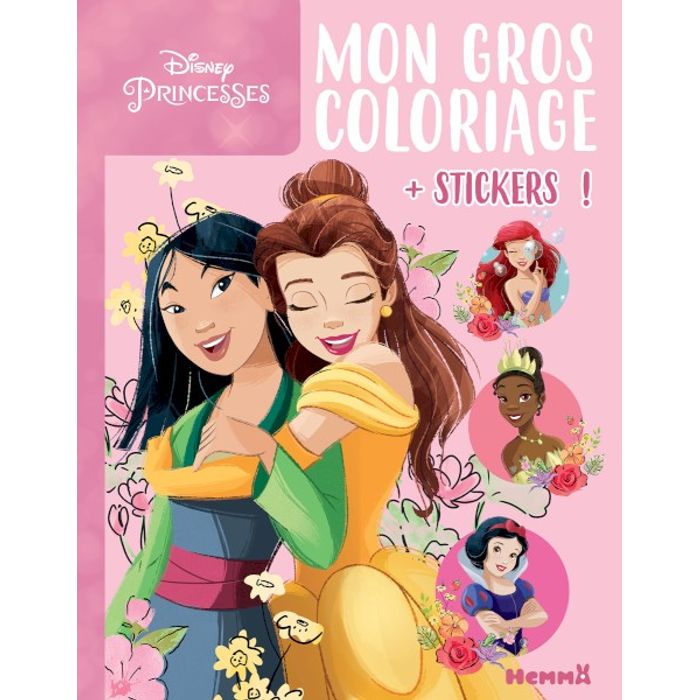 Livre de coloriage avec autocollants Disney