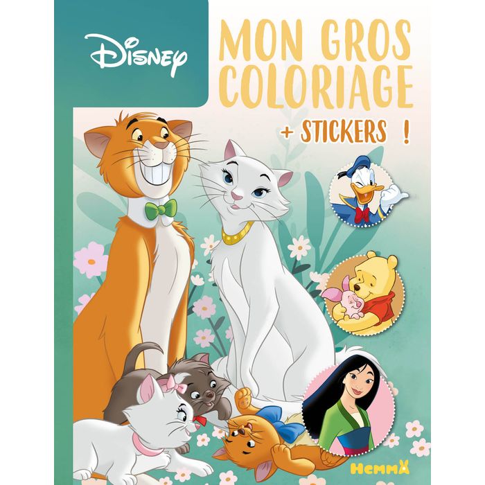 Disney - Mon gros coloriage + stickers ! (Les Aristochats) Pas