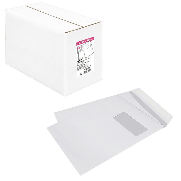 3M Enveloppes Autocollantes pour Liste de Colisage, 4-1/2 x 5-1/2, 1000  Pièces / Boîte, 333674