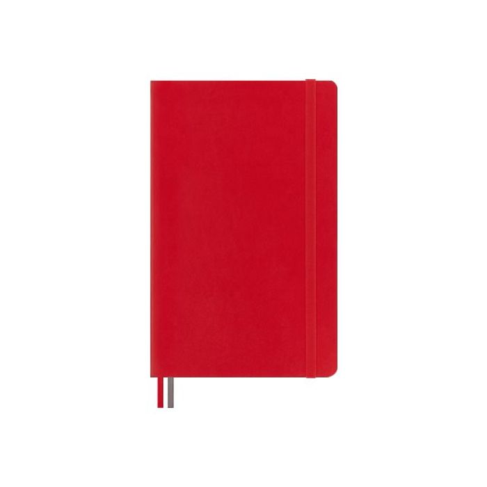 Moleskine Classic collection - cahier de notes - 13 x 21 cm - 400 pages  blanche - rouge Pas Cher